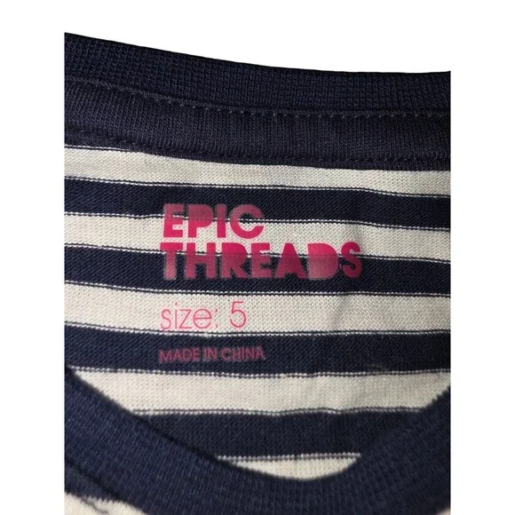 Epic Threads Girls Short Sleeve Top Shirt White Size 5 NWT - Picture 7 of 9